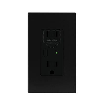 OutletLinc 2.5 Amp Duplex Outlet - Black