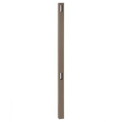 5 in. x 5 in. x 8 ft. Cedar Grove Chestnut Brown Vinyl Privacy Fence Line Post