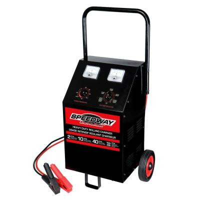 100-Amp Rolling Battery Charger