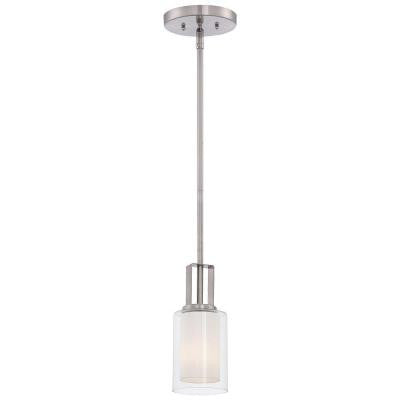Parsons Studio 1-Light Brushed Nickel Mini Pendant