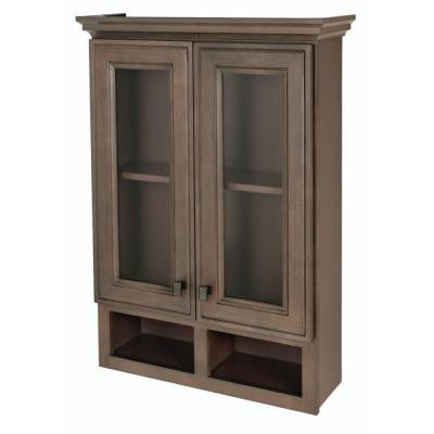 Albright 27.5 in. W Wall Storage Cabinet in Winter Gray