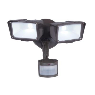 270 Degree Outdoor Bronze Motion Activated LED Security Floodlight