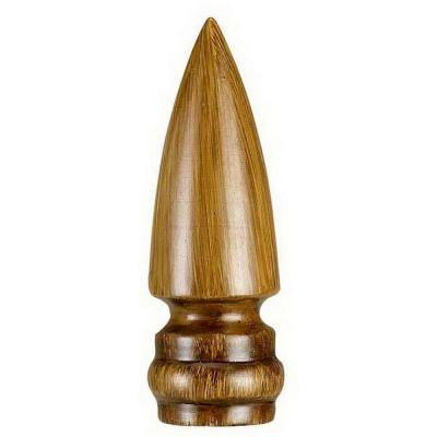 3 in. Brown Pointed Resin Lamp Finial