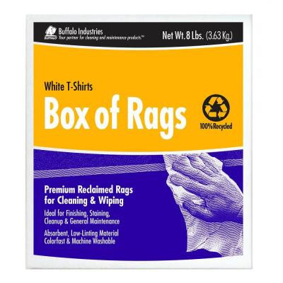 8 lb. Recycled Colored Cloth Rags Box