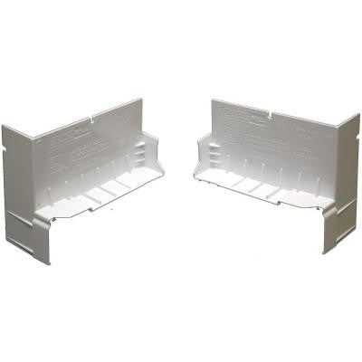 4-9/16 in. White PVC End Caps for SureSill Sloped Sill Pans (Pair)