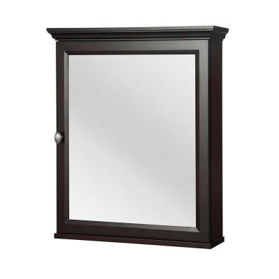 Teagen 25-3/8 in. W x 30 in. H Surface-Mount Medicine Cabinet in Dark Espresso