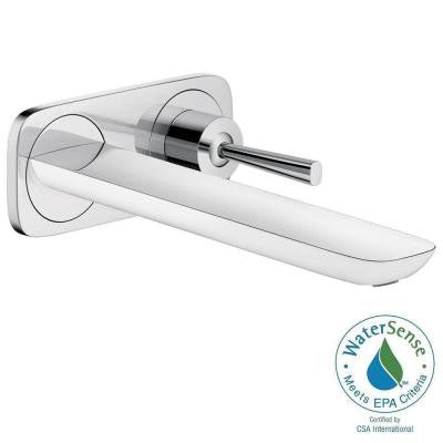 PuraVida Wall-Mount Single-Handle Bathroom Faucet in Chrome