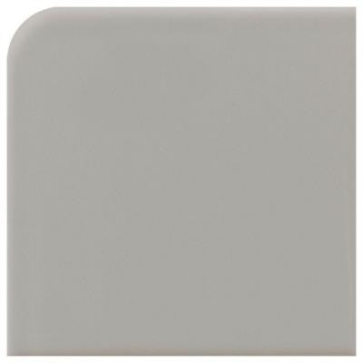 Matte Desert Gray 6 in. x 6 in. Ceramic Bullnose Corner Wall Tile