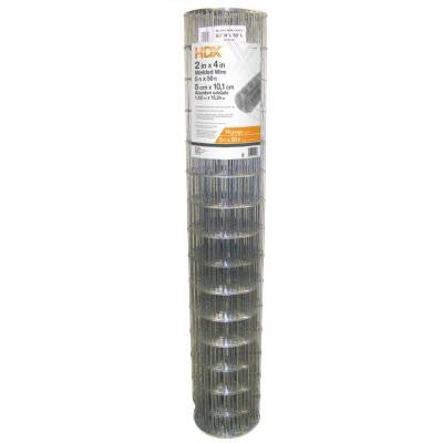 5 ft. x 50 ft. 14-Gauge Galvanized Steel Welded Wire