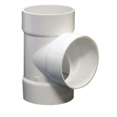 4 in. PVC Hub x Hub x Hub Tee