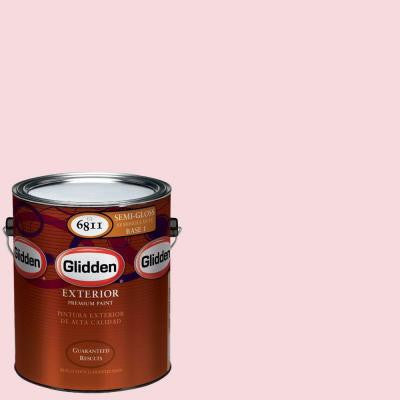1-gal. #HDGR42U Princess Pink Semi-Gloss Latex Exterior Paint