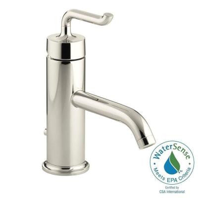 Purist Single Hole Single Handle Low-Arc Bathroom Faucet in Vibrant Polished Nickel