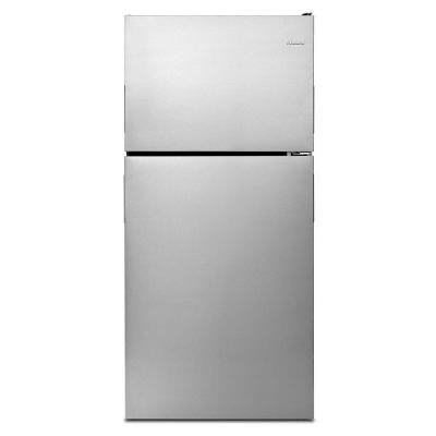 18 cu. ft. Top Freezer Refrigerator in Monochromatic Stainless Steel