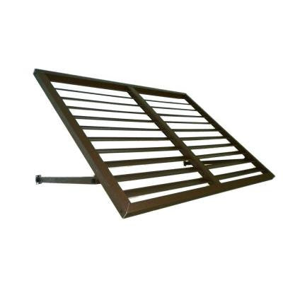 5 ft. Bahama Metal Shutter Awning (24 in. H x 24 in. D) in Bronze