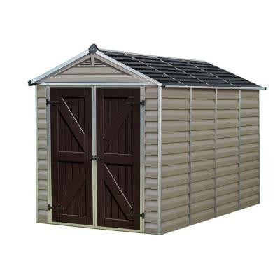 6 ft. x 10 ft. Tan SkyLight Shed