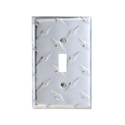 Garage 1 Toggle Wall Plate - Chrome