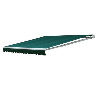 14 ft. 7000 Series Manual Retractable Awning (122 in. Projection) in Green
