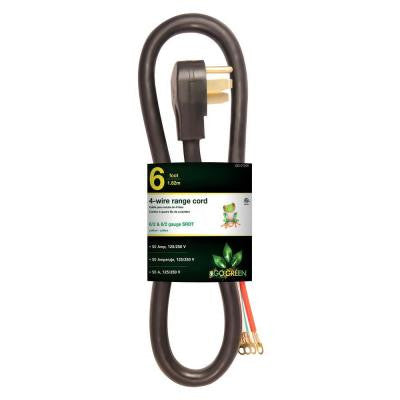6 ft. 6/1 4-Wire Range Cord