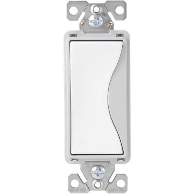 Aspire 15-Amp Back Wire/Pushwire 4-Way Switch - White Satin