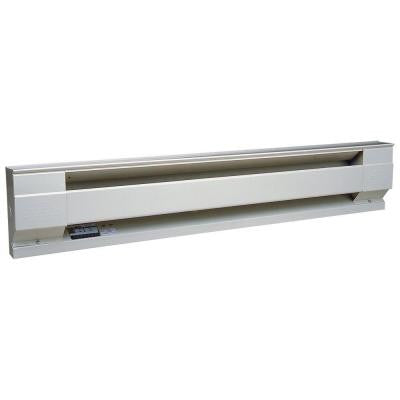 72 in. 1,500-Watt 240-Volt Electric Baseboard Heater in White