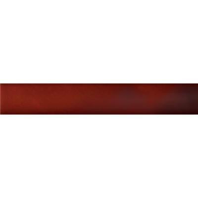 Hand-Painted Russet Red 1 in. x 6 in. Ceramic Quarter Round Trim Wall Tile
