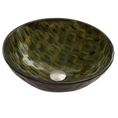 Glass Vessel Sink in Amazonia Glass