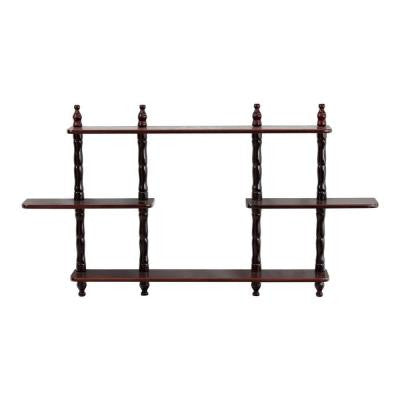 3.54 in. D x 27 in. W Wall Mounted Decorative Shelf in Cherry