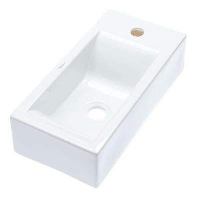 Isabella Wall-Mounted Bathroom Sink in White