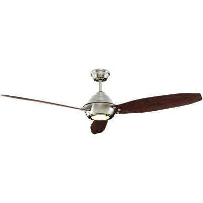 Aero Breeze 60 in. Brushed Nickel Indoor/Outdoor Ceiling Fan