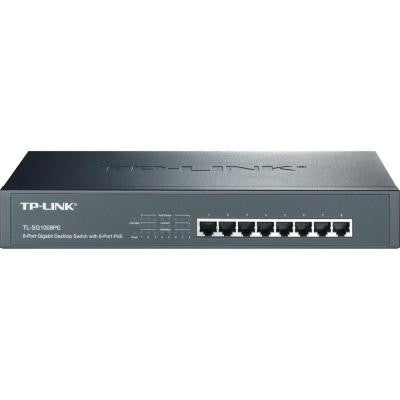 TP-LINK TL-SG1008P 8-Port Gigabit Desktop/Rackmount Switch with 8-Port PoE+