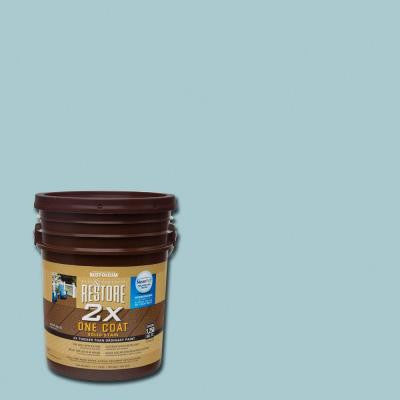 5 gal. 2X Blue Sky Solid Deck Stain with NeverWet