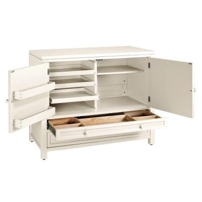 42 in. W Picket Fence Craft Space Storage Cabinet