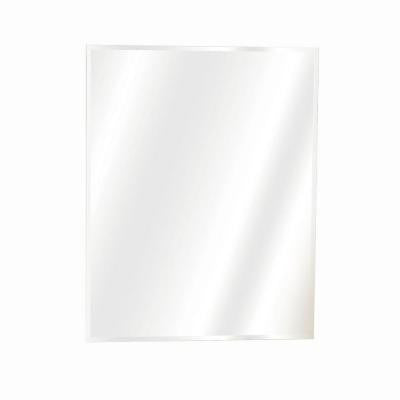 16 in. W x 20 in. H x 4 in. D Recessed Frameless Mirrored Medicine Cabinet in Mirrored Glass