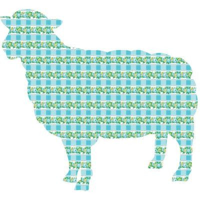 26 in. x 24 in. Betty the Lamb Wall Decal