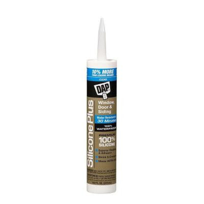 Silicone Plus 10.8 oz. Clear Premium Window, Door and Siding Sealant (12-Pack)