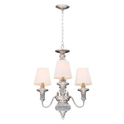 Gala 3-Light Polished Nickel Chandelier