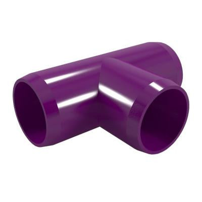1-1/4 in. Furniture Grade PVC Tee in Purple (4-Pack)