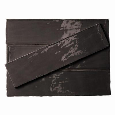 Catalina Driftwood 3 in. x 12 in. x 8 mm Ceramic Floor and Wall Subway Tile (4 Tiles Per Unit)