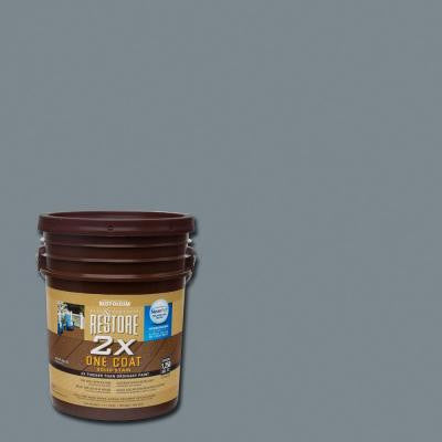 5 gal. 2X Slate Solid Deck Stain with NeverWet