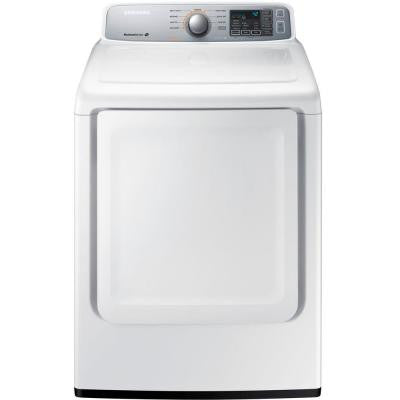 7.4 cu. ft. Gas Dryer in White