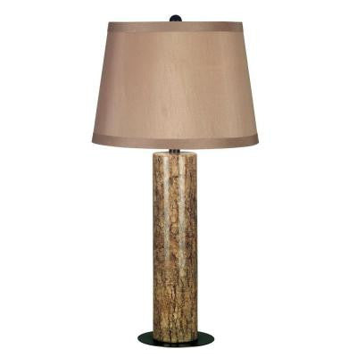 Russo 30 in. Marble with Copper Bronze Table Lamp