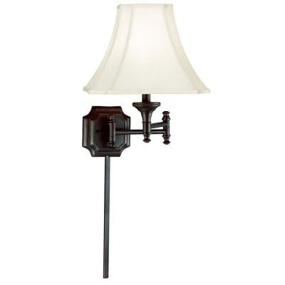 Wentworth 17 in. Burnished Bronze Wall Swing Arm Lamp