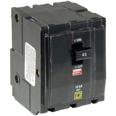 QO 40 Amp 3-Pole Plug-In Circuit Breaker