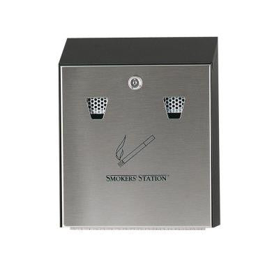 1.6 Gal. Wall Mount Urn with Keyed Cam Lock in Black