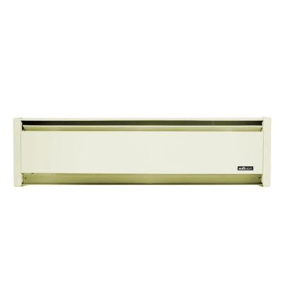 SoftHeat 47 in. 750-Watt 240/208-Volt Hydronic Electric Baseboard Heater Left Hand Wire White Sand