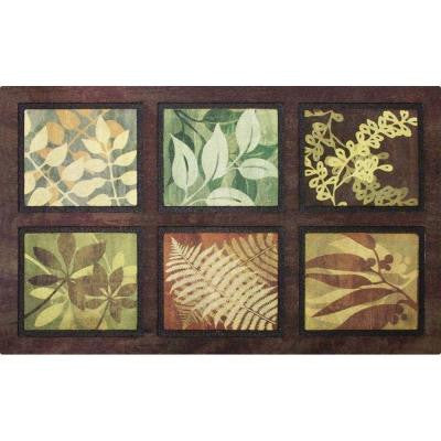 Leaves 22 in. x 36 in. Recycled-Rubber Door Mat