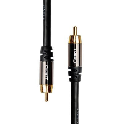 35 ft. RCA Subwoofer Audio Cable with Gold Plated - Black (10-Pack)