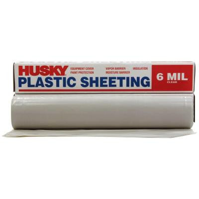 100 ft. x 9 ft. Clear 6 mil Plastic Sheeting