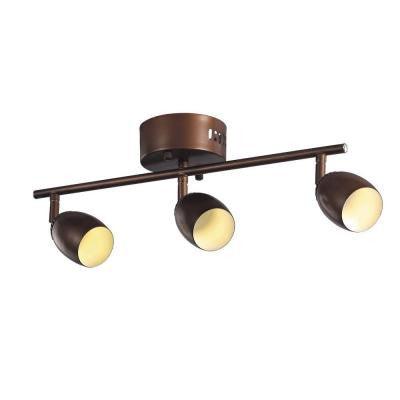 3-Light Rubbed Oil Bronze LED Track Light
