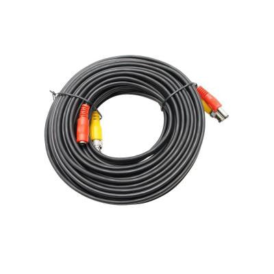25 ft. Premade Premium Siamese Power and Video Cable - Black